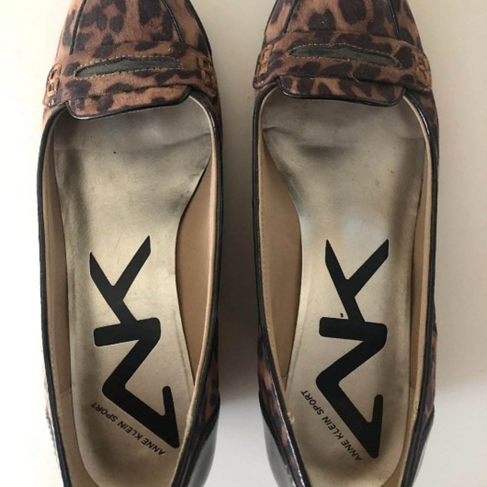 Anne Klein Sport Cheetah Print Wedge w/ Black Trim